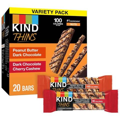 60-Pack KIND Thins Snack Bars
