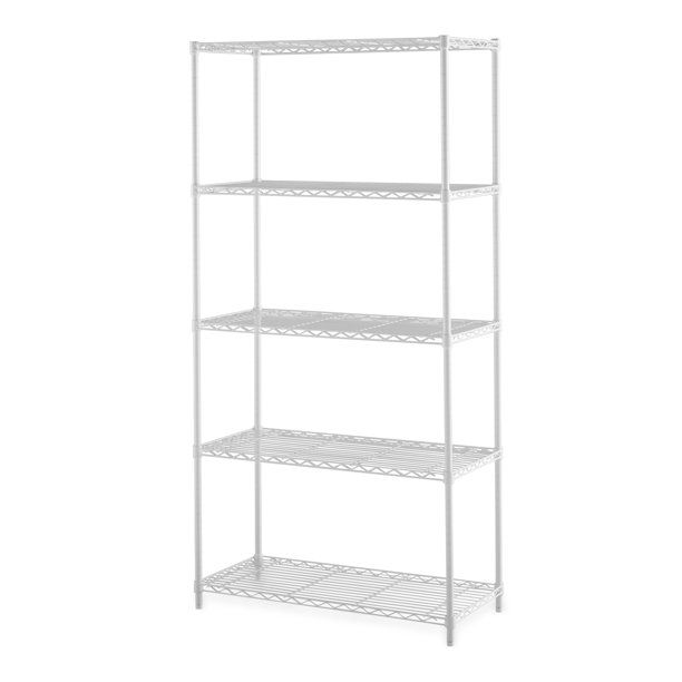 Hyper Tough 5-Shelf Wire Shelving Unit, White