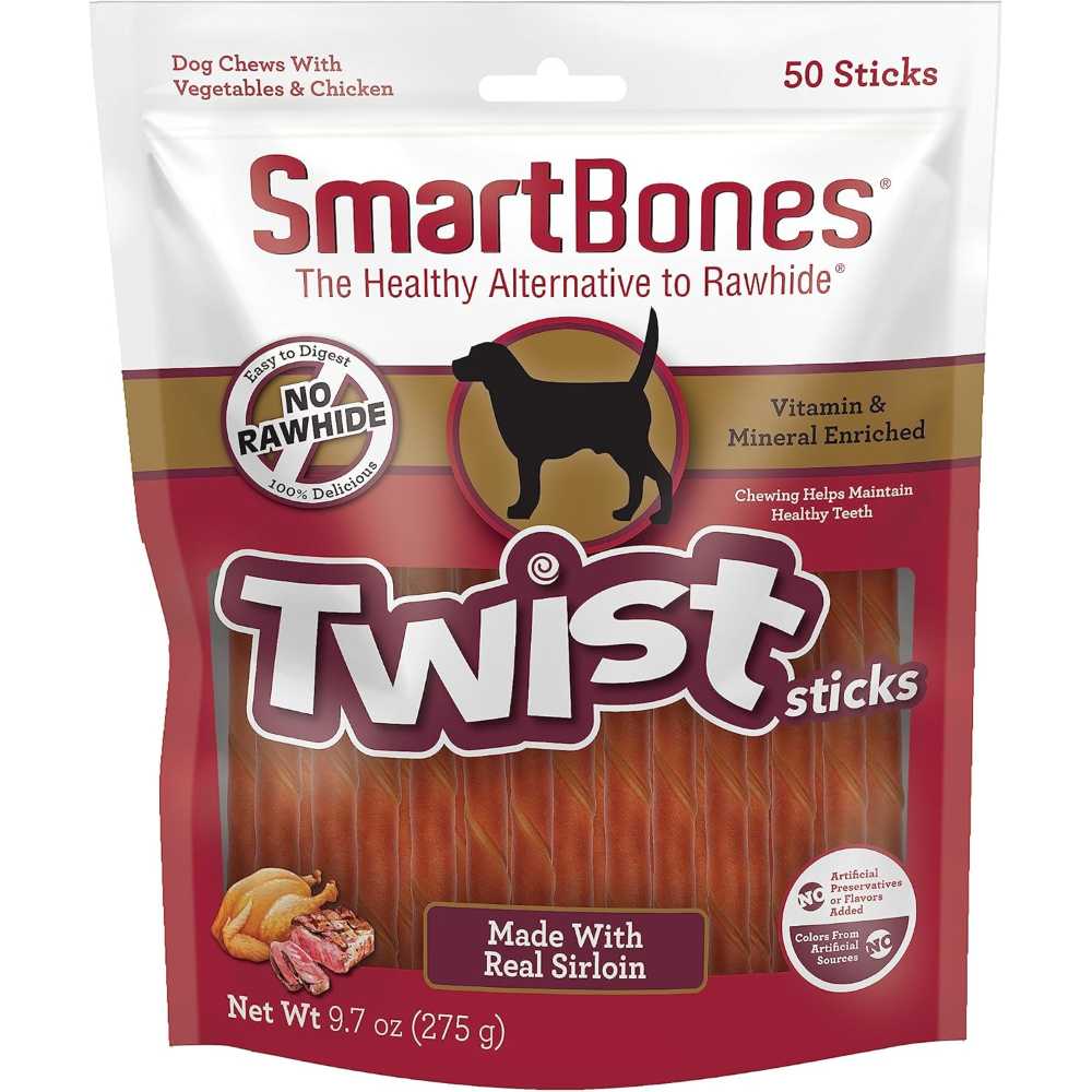 50-Pack SmartBones Twist Sticks