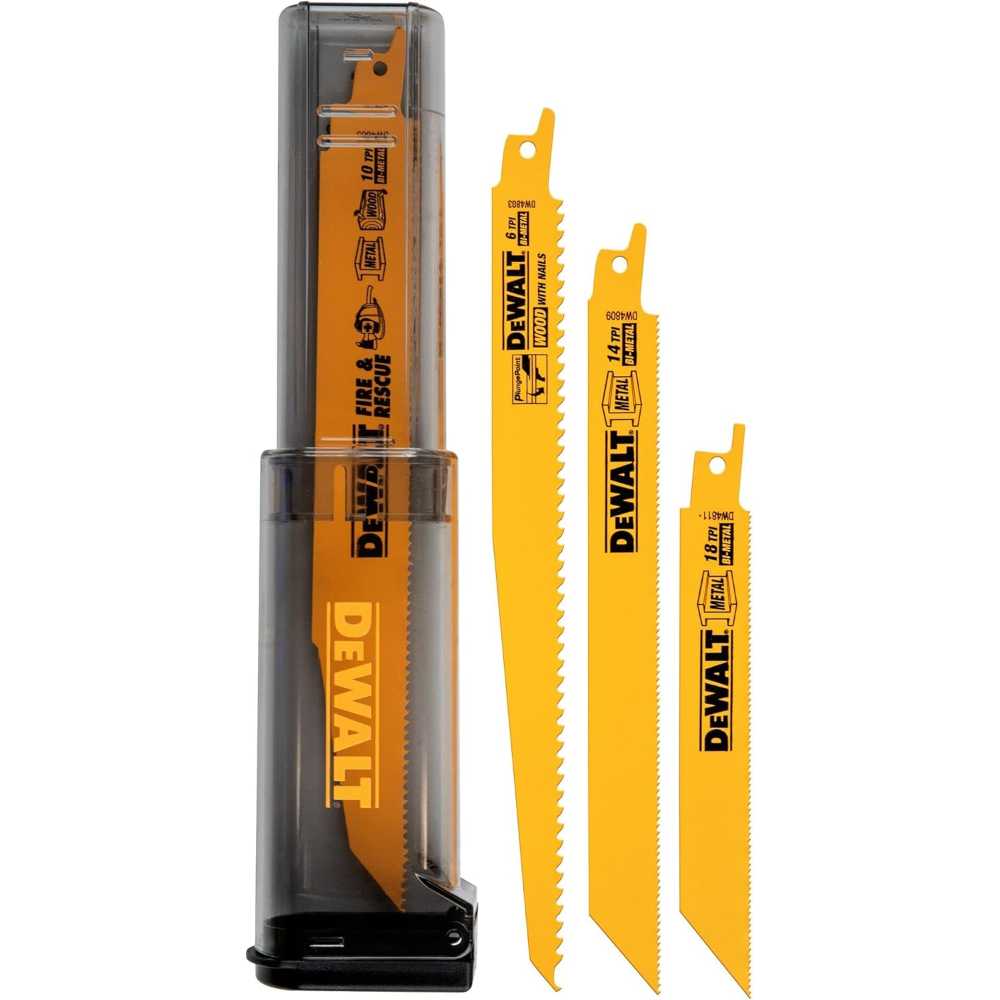 DEWALT 16-Piece Reciprocating Saw Blades Set w/ ToughCase
