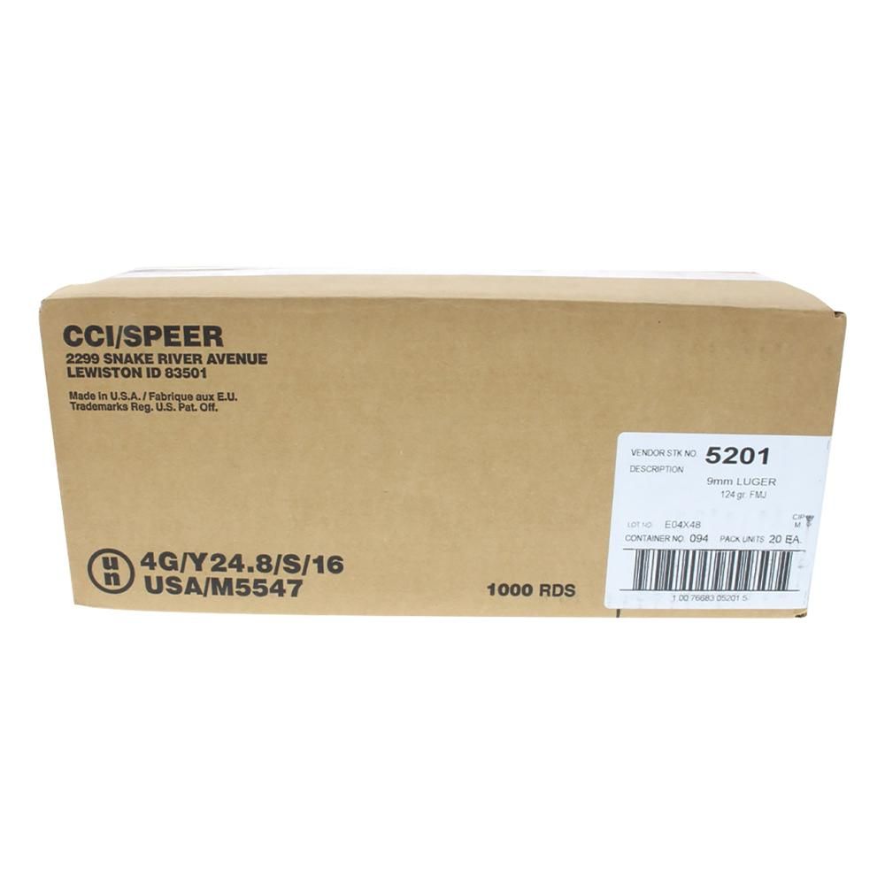 1000-Rounds CCI Blazer Brass 9mm Ammo (115gr or 124gr)
