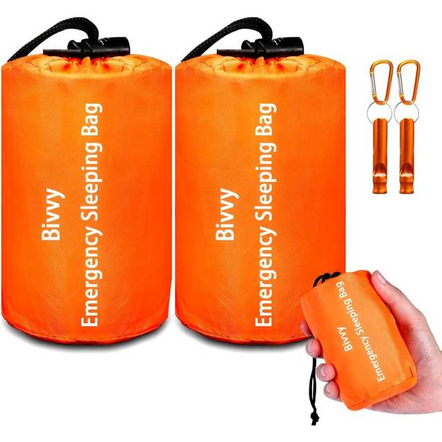 2-Pack Cymuber Emergency Mylar Sleeping Bags