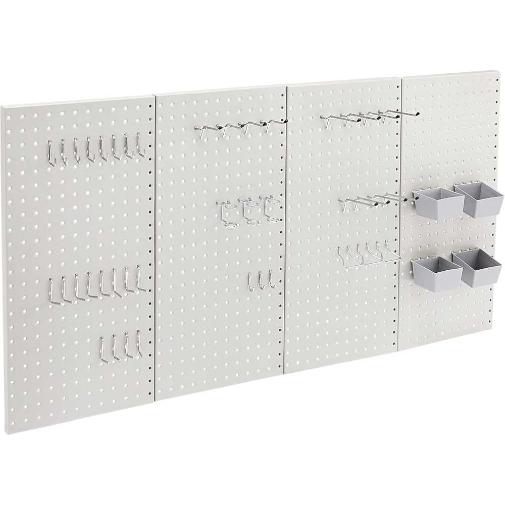 Amazon Basics 48-Piece Metal Pegboard Kit