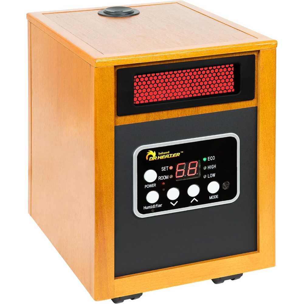 Dr. Infrared Heater 1500W Space Heater w/ Humidifer