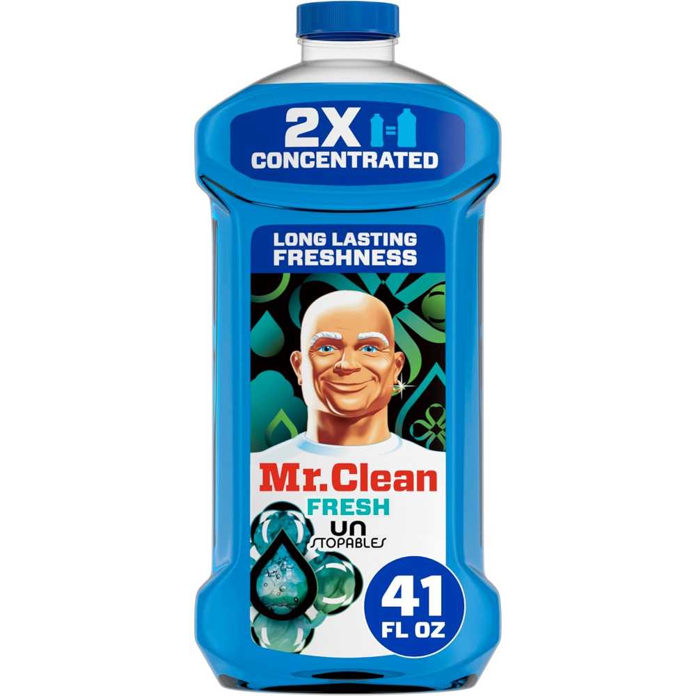 Mr. Clean 2X Concentrated Multi-Surface Cleaner, 41 oz. (Unstopables Fresh Scent)