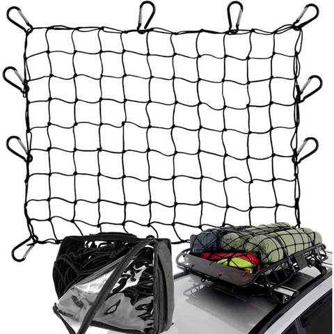Timilon Heavy-Duty Cargo Net w/ 12x Carabiners (3' x 4')