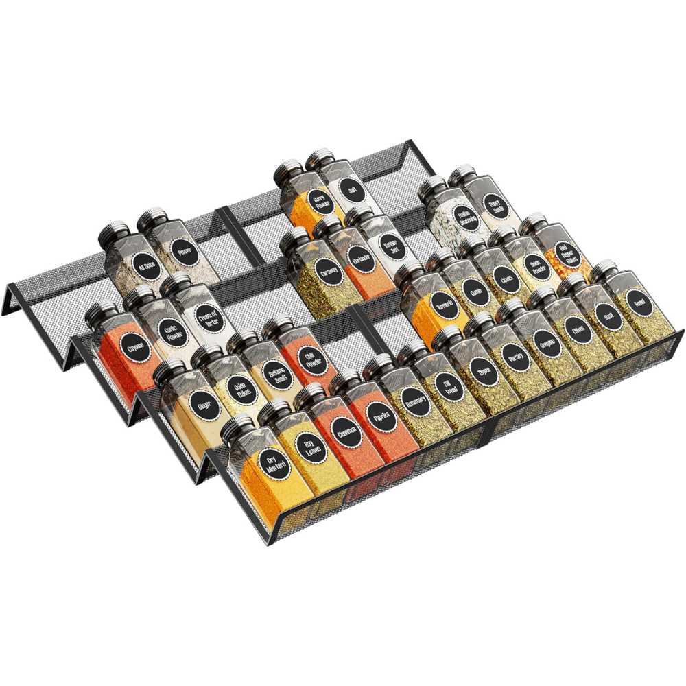 Simple Trending 8-Piece Spice Drawer Organizer