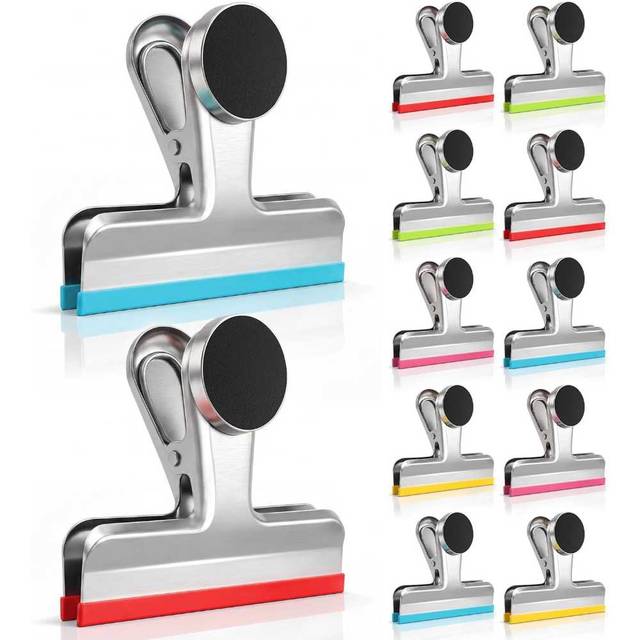 10-Pack House Again Stainless Steel 3" Magnetic Food Storage Clips