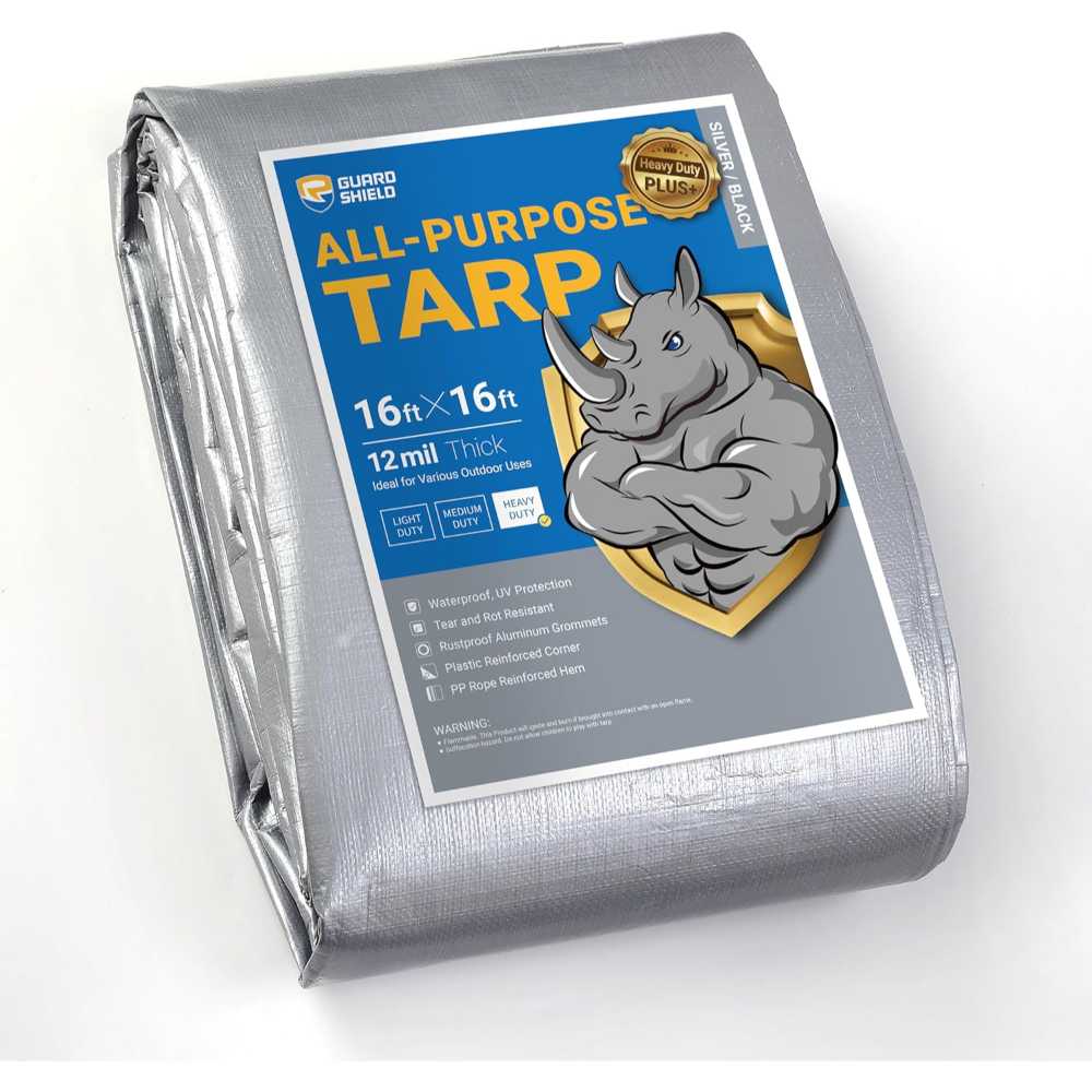 Guard Shield 16' x 16' Heavy Duty 12-Mil Tarp