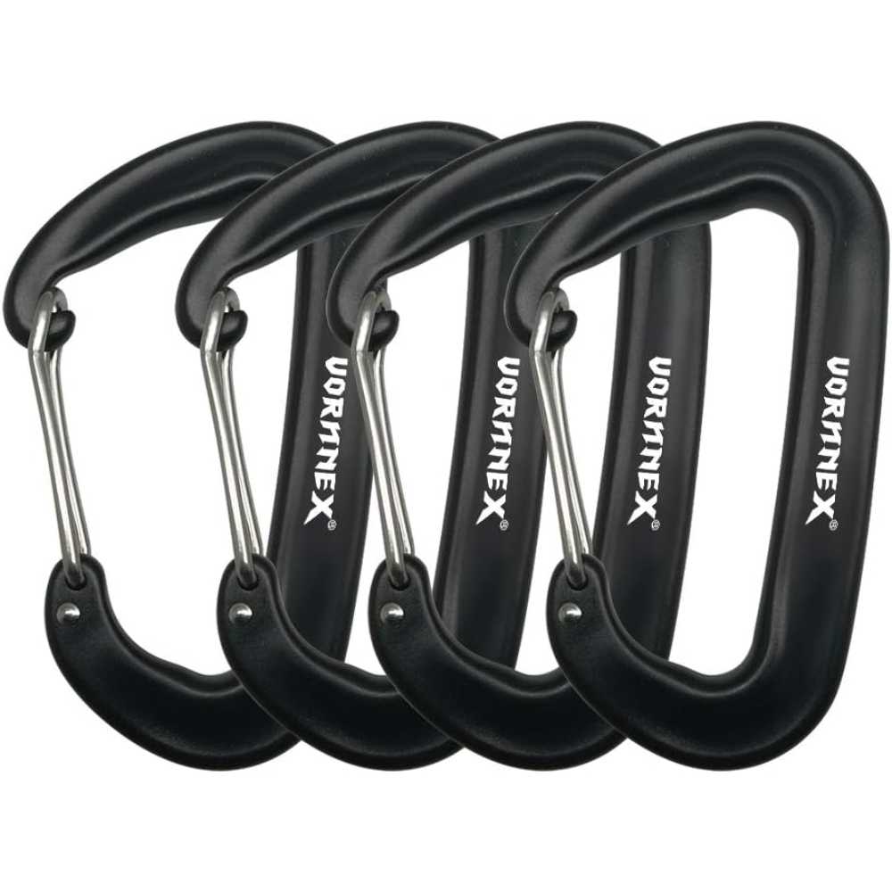 4-Pack Vornnex 12KN Aluminum Carabiner