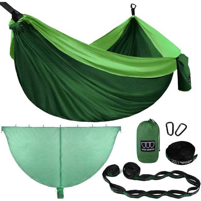 Gold Armour XL Double Camping Hammock w/ Bug Net