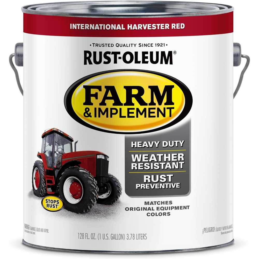 Rust-Oleum Farm & Implement Enamel Paint, 1 gal. (International Harvester Red)