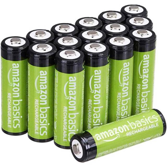 Prime: 16-Pack Amazon Basics Rechargeable AA Batteries (2000 mAh)