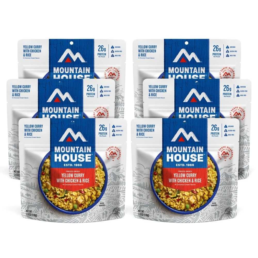 6-Pack Mountain House Yellow Curry w/ Chicken & Rice ($5.97 / Pouch)