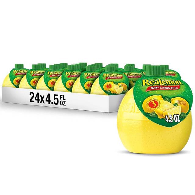 24-Pack ReaLemon 100% Lemon Juice, 4.5 oz.