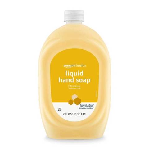 Amazon Basics Milk & Honey Hand Soap Refill, 50 oz.