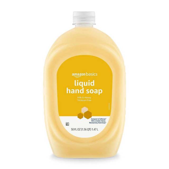 Amazon Basics Milk & Honey Hand Soap Refill, 50 oz.