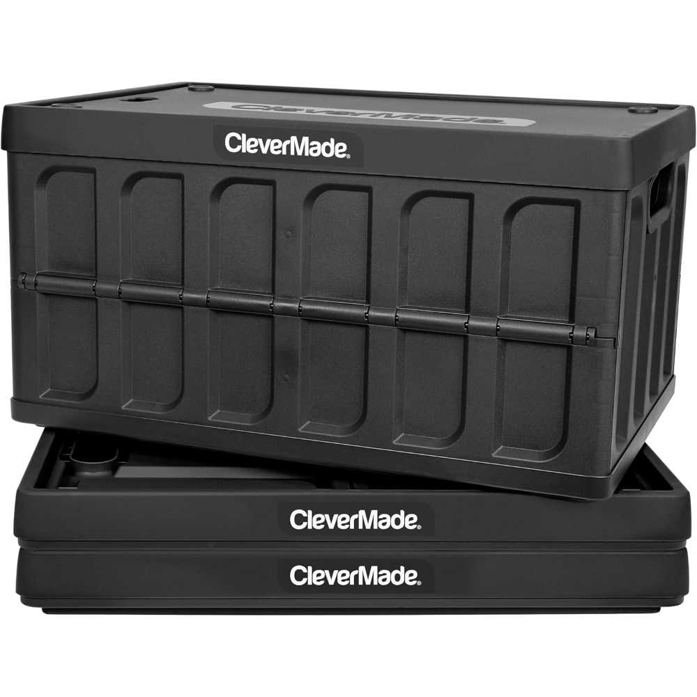 3-Pack CleverMade 46L Collapsible Storage Bins w/ Lids
