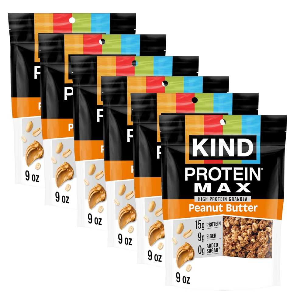 6-Pack KIND Protein MAX Peanut Butter Granola, 9 oz. ($2.70/Each)