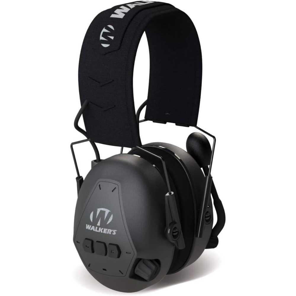 Walker's Bluetooth Passive Hearing Protection Ear Muff w/ Boom Mic