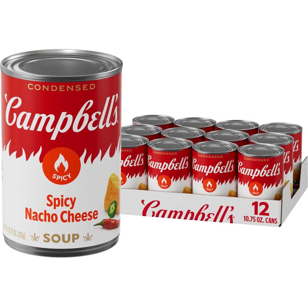 12-Pack Campbell's Condensed Spicy Nacho Cheese Soup, 10.75 oz.