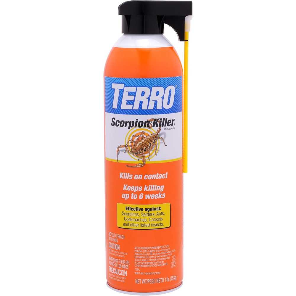 TERRO Scorpion Killer Spray, 16 oz. (Kills Ants, Roaches, Crickets, Spiders)