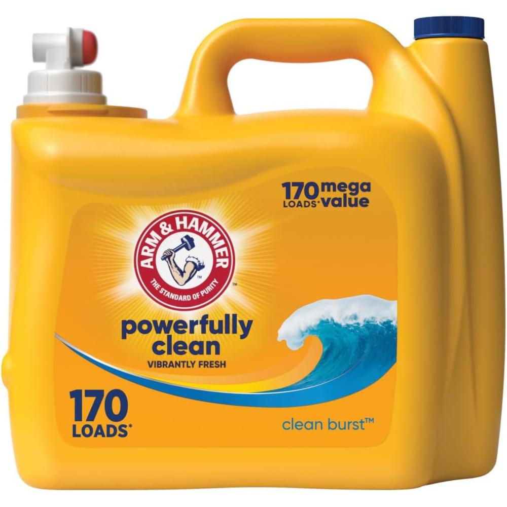 Arm & Hammer Clean Burst Liquid Laundry Detergent, 170 oz.