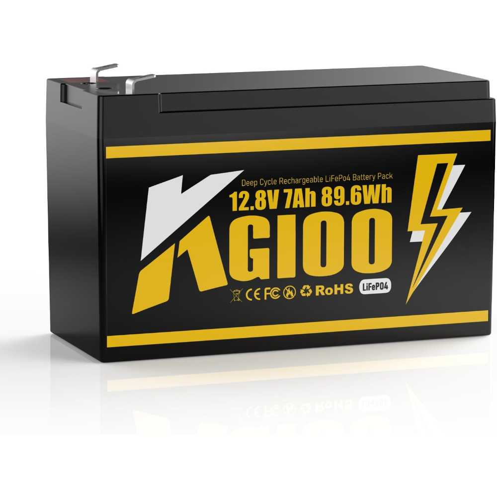 KGIOO 12V 7Ah LiFePO4 Battery