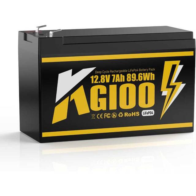 KGIOO 12V 7Ah LiFePO4 Battery