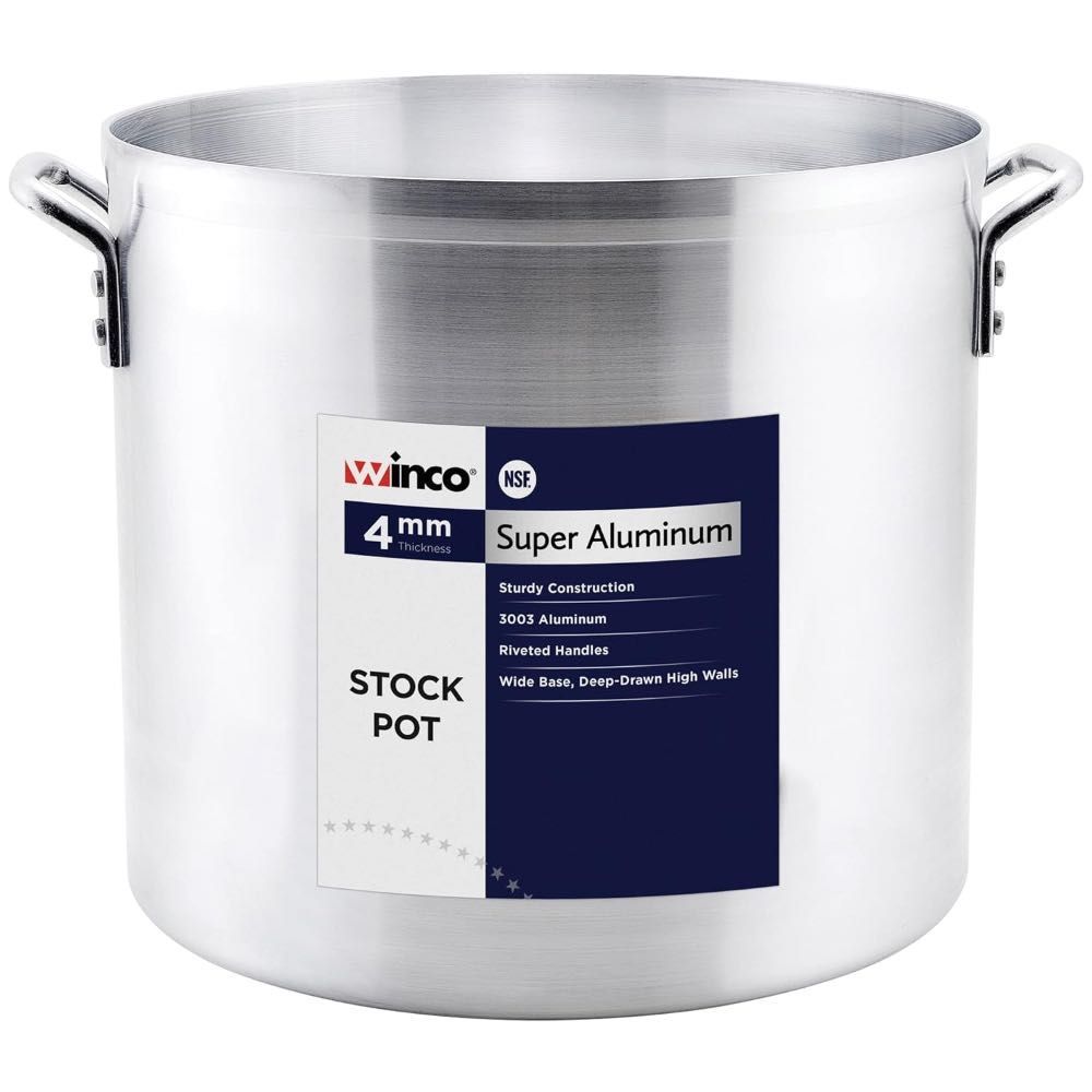 Winco USA Super Aluminum Heavy Weight Stock Pot (20 qt.)