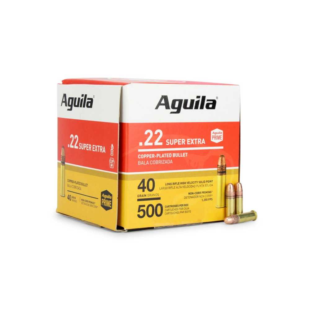 2000-Rounds Aguila Super Extra .22 LR 40 gr. High-Velocity Solid-Point (5.8 CPR)