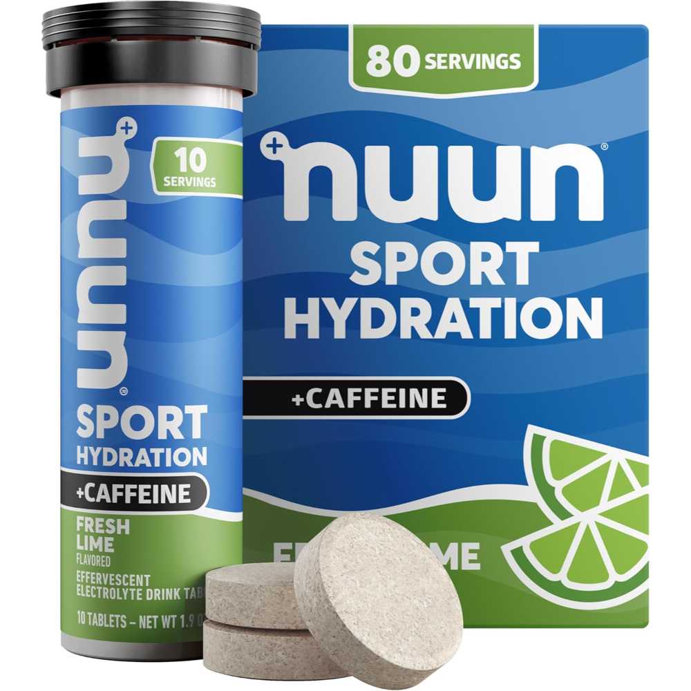 80-Pack Nuun Sport + Caffeine Electrolyte Drink Tablets (Fresh Lime or Mango Orange)