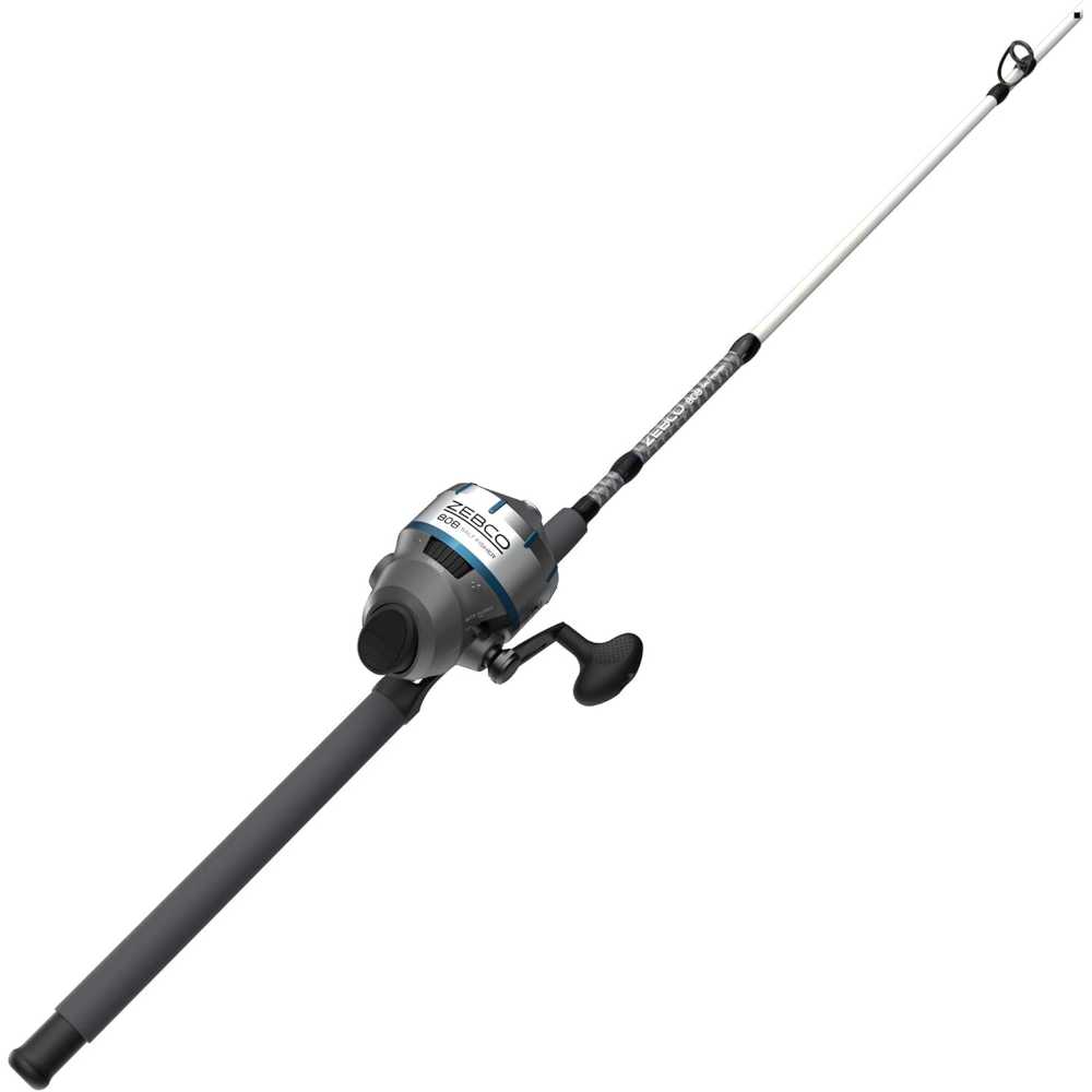 Zebco 808 Saltwater 7' Spincast Reel & Fishing Rod Combo