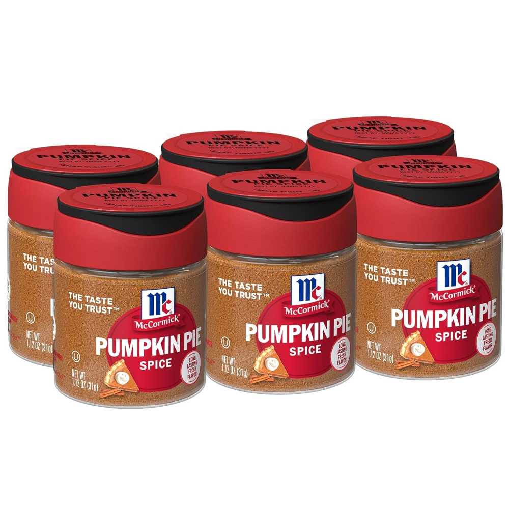6-Pack McCormick Pumpkin Pie Spice, 1.12 oz.
