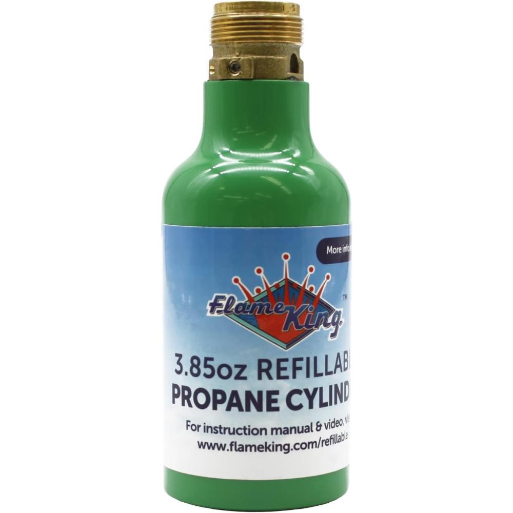 Flame King 1/4 lb. Refillable Propane Cylinder