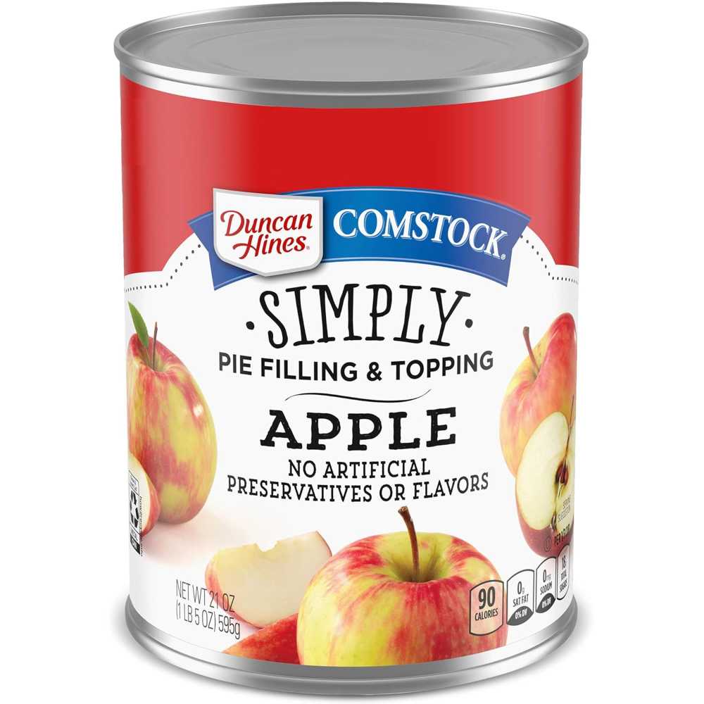 8-Pack Duncan Hines Comstock Simply Pie Filling, 21 oz. (Apple)
