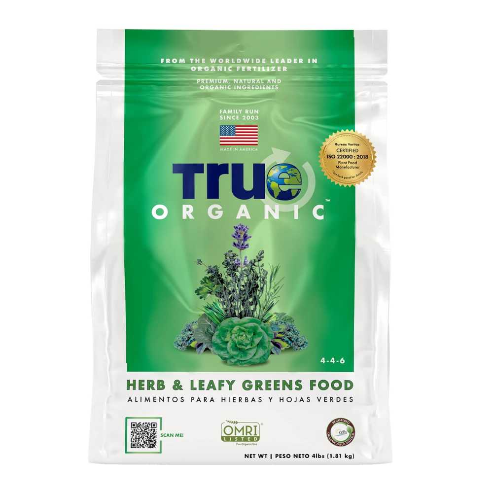 True Organic Herb & Leafy Greens Fertilizer, 4 lb.