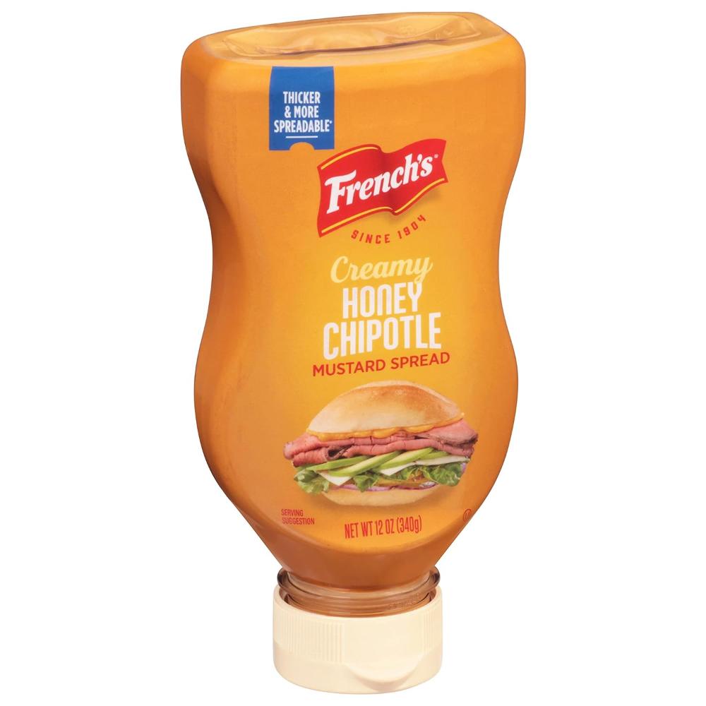 8-Pack French's Creamy Honey Chipotle Mustard Spread, 12 oz.