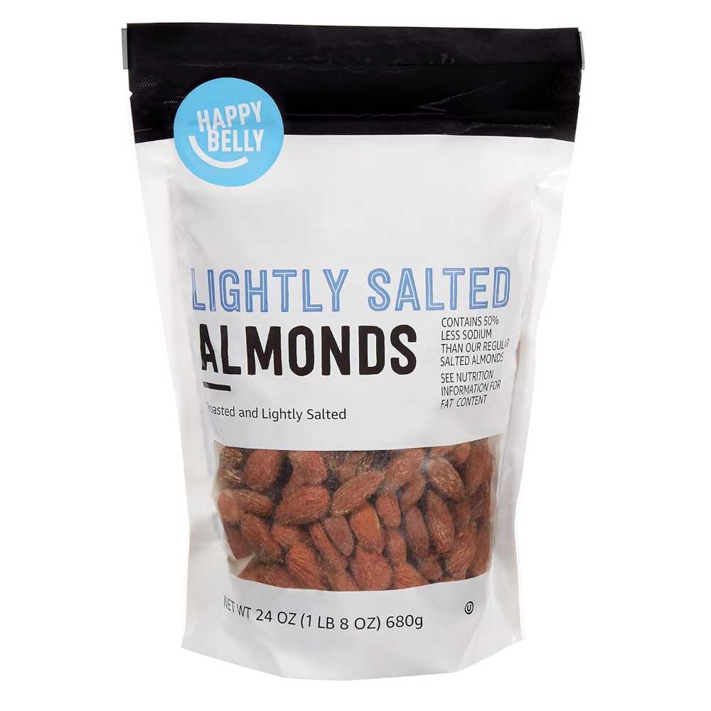 Happy Belly Roasted & Lightly Salted Almonds, 24 oz.