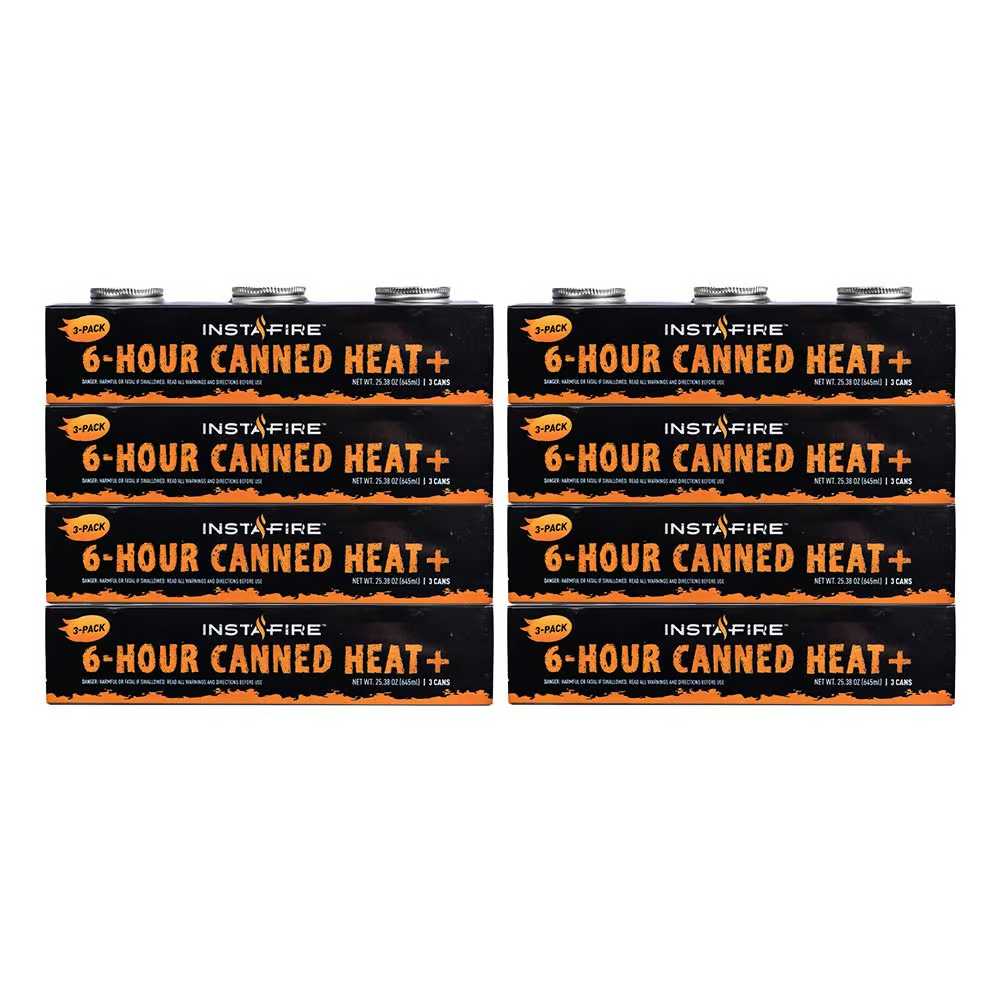 24-Pack Instafire Canned Heat+ & Cooking Fuel