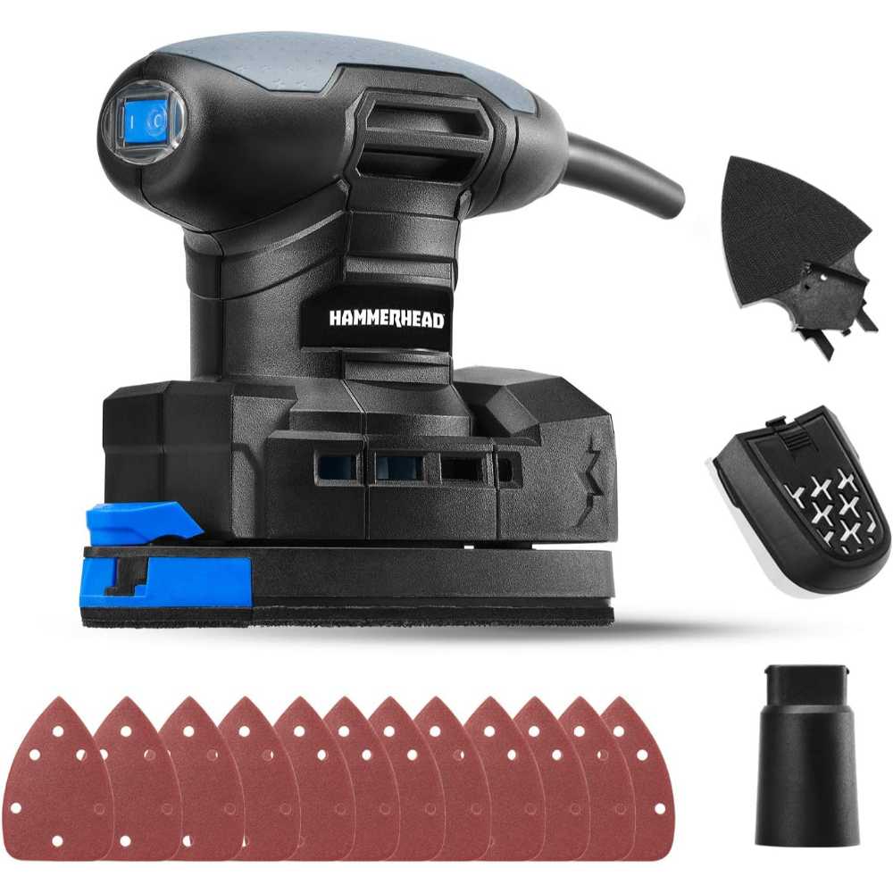 Hammerhead 1.4-Amp Multi-Function Detail Sander w/ 12x Sandpaper