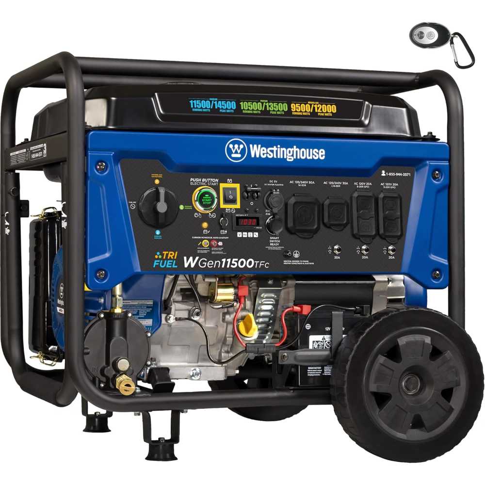 Westinghouse 14,500W Tri-Fuel Generator w/ Remote Start