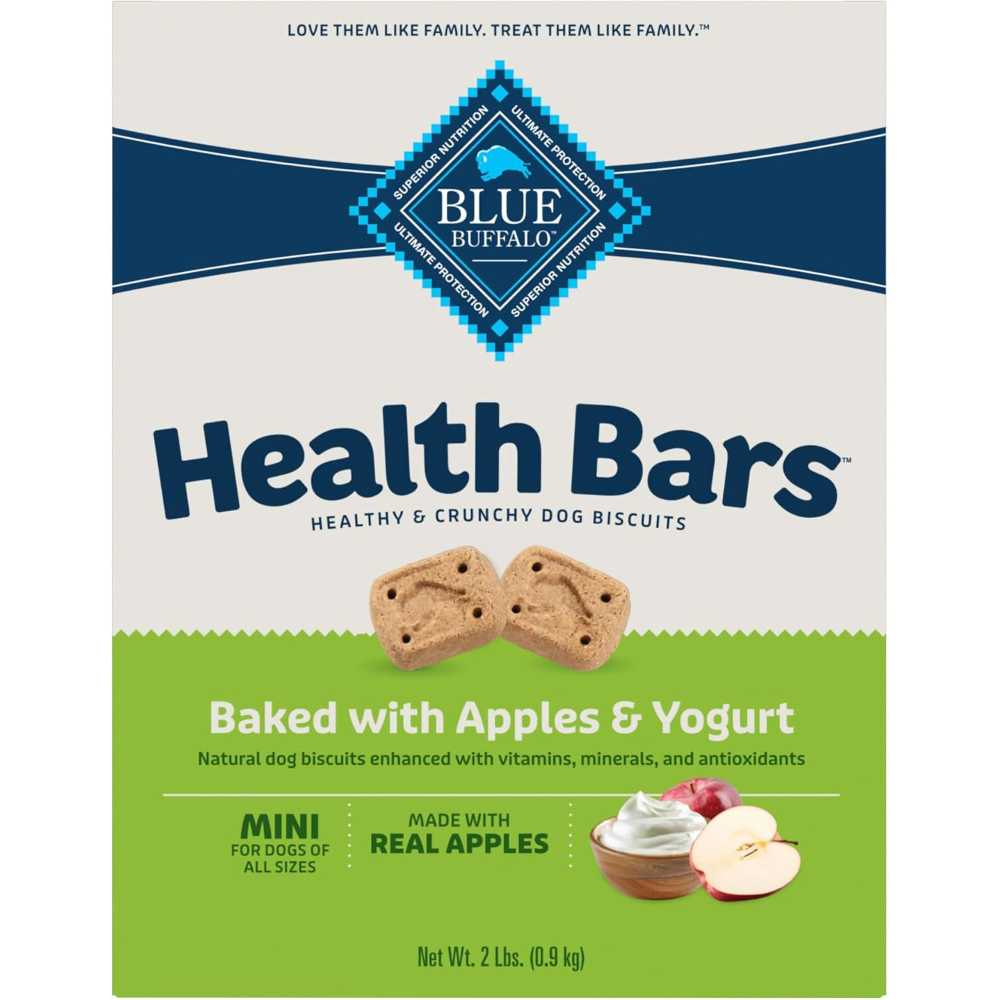 Blue Buffalo Health Bars Mini Crunchy Dog Biscuits, 32 oz. (Apples & Yogurt)