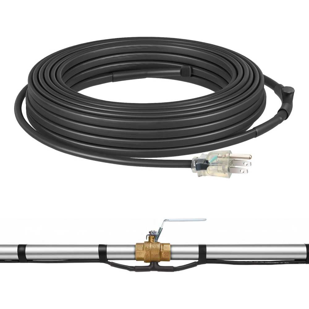 Dewenwils 30' Pipe Heating Cable w/ Built-in Thermostat (7W/ft.)