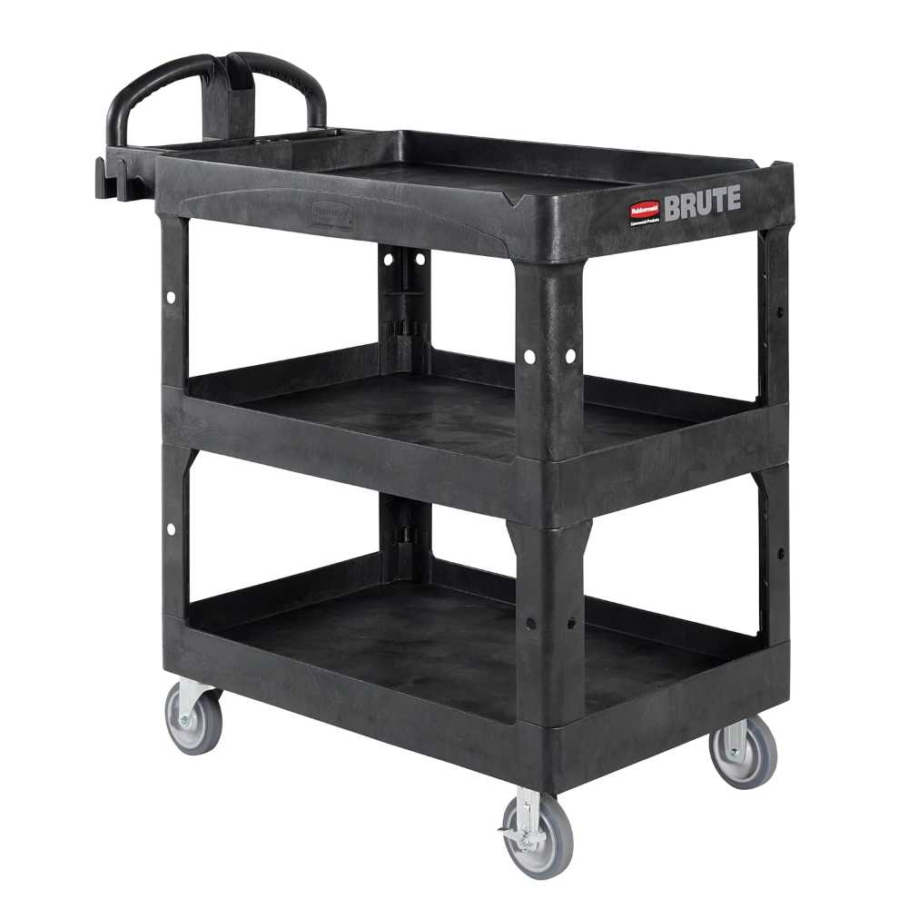 Rubbermaid Brute 3-Shelf Heavy-Duty 600 lb. Utility/Service Cart