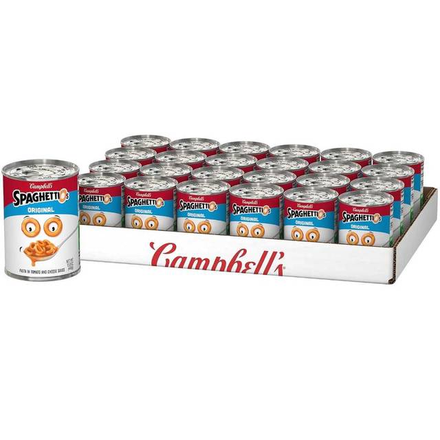 24-Pack SpaghettiOs Original Canned Pasta, 15.8 oz.