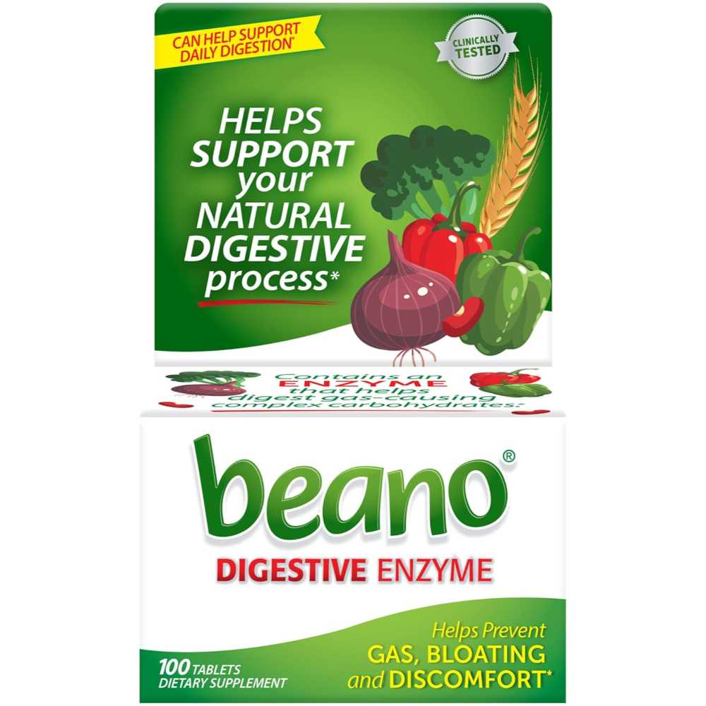 100-Pack Beano Digestive Enzyme Tablets