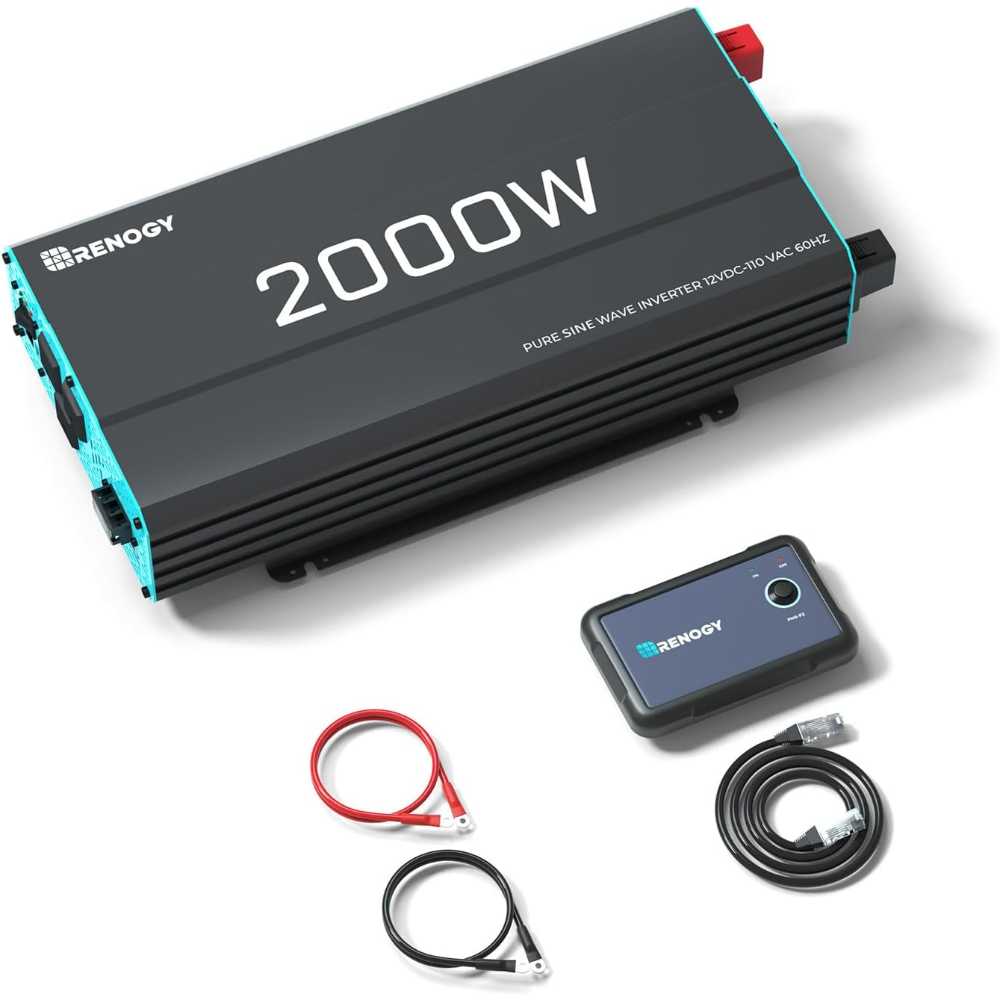Renogy 2000W Pure Sine Wave Inverter w/ Remote Control