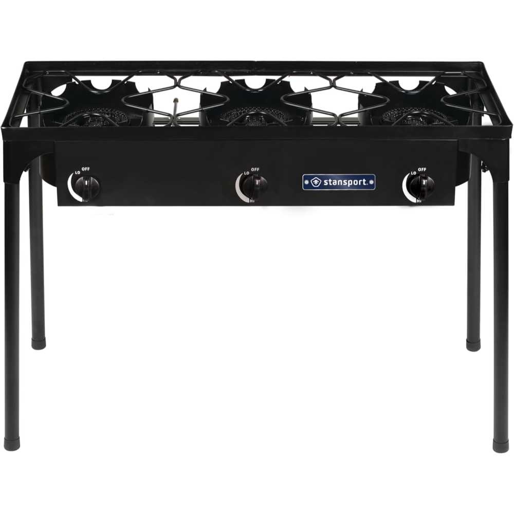 Stansport 3-Burner Outdoor Stove w/ Stand