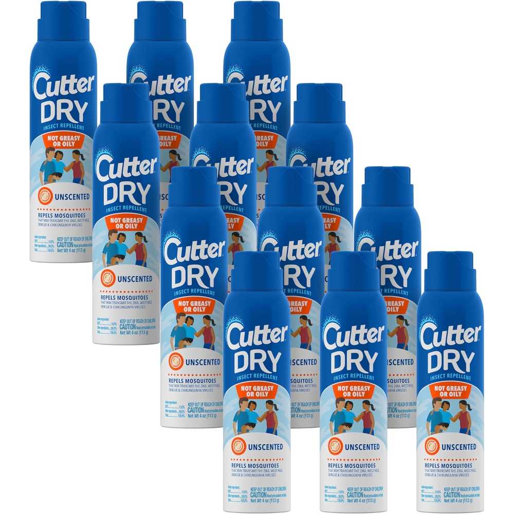 12-Pack Cutter Dry Insect Repellent, 4 oz. ($2.56/Each)